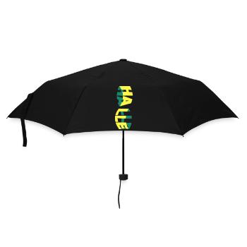 Halle Saale Germany City Skyline Font Colorful - Umbrella (small) - black - Front