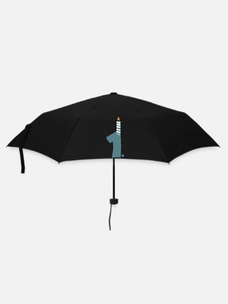 1. Geburtstag - Regenschirm (klein) - Schwarz