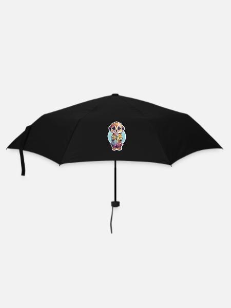 Surikat mignon enfant coloré - Parapluie standard - noir