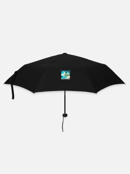 Paradise Island Bahamas Beach Palmiers Soleil d’été - Parapluie standard - noir