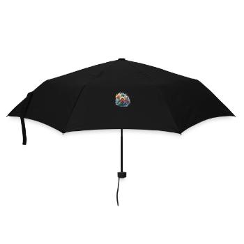 flower - Regenschirm (klein) - Schwarz - Vorne