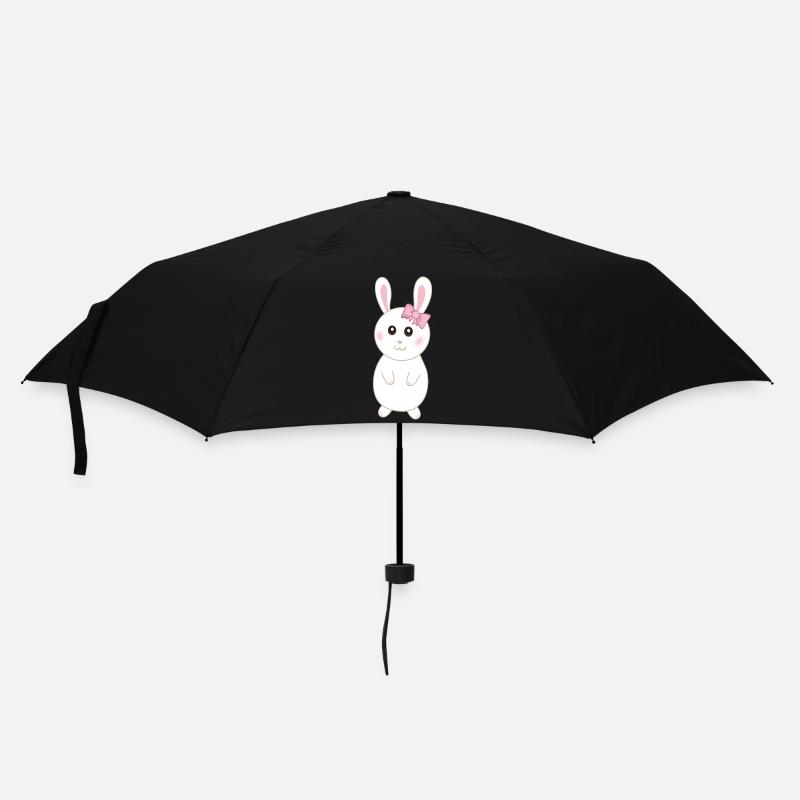 Rabbitette cute white rabbit - Umbrella (small) - black