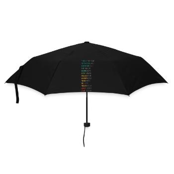 POSITIV DENKEN - Regenschirm (klein) - Schwarz - Vorne
