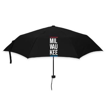 Milwaukee Bold City Typography - Umbrella (small) - black - Front