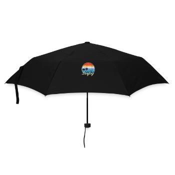 Surf Vacances Plage Mer Planche de surf Cadeau mer - Parapluie standard - noir - Devant
