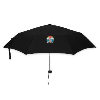 Surf Surf SurfBoard Motif en Vintage Look Cadeau - Parapluie standard - noir - Devant