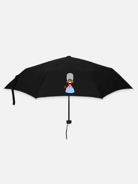 Panda roux déguisé en Marie-Antoinette - Parapluie standard - noir
