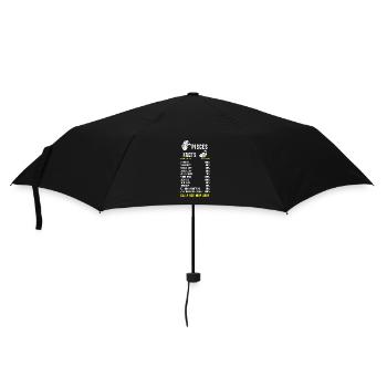 Zodiac sign Pisces - Umbrella (small) - black - Front