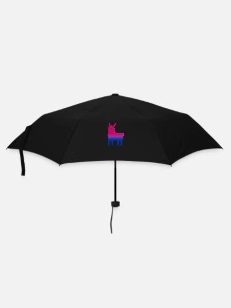 Lama Bi - Regenschirm (klein) - Schwarz