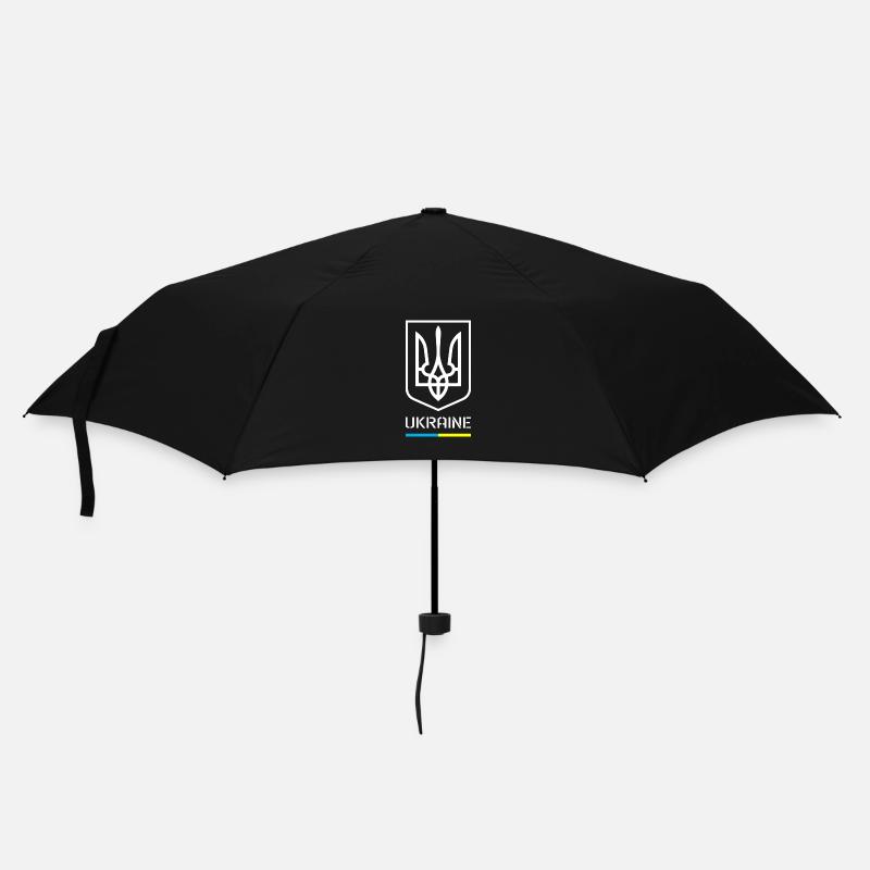 Symbole ukrainien Tryzub Trident d’Ukraine - Parapluie standard - noir