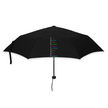 CAPRICORNE Créatif Ambitieux Prudent Responsable - Parapluie standard - noir - Devant