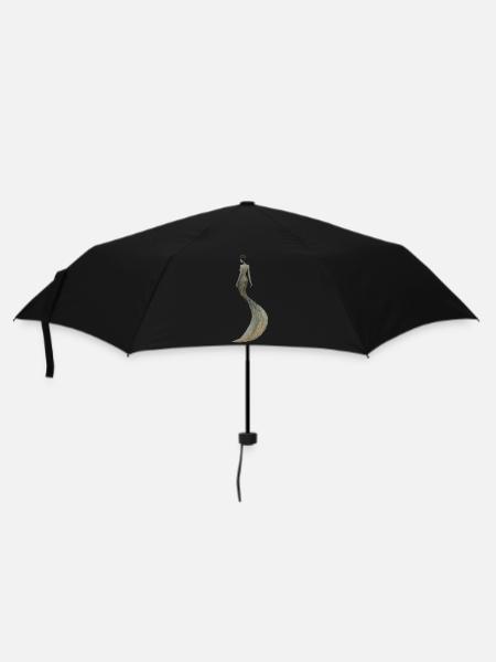 Mystical Mermaid - Umbrella (small) - black
