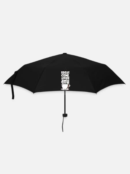 Kaffee Kaffee Kaffee - Regenschirm (klein) - Schwarz