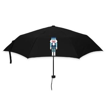 Casse-Noisette Rhodes Losanges Noël Noël Avent - Parapluie standard - noir - Devant