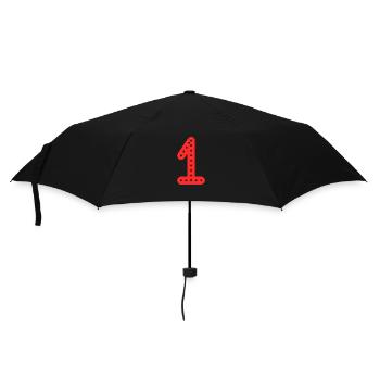 1 YEAR. 1st BIRTHDAY. BIRTHDAY 1 YEAR. 1 - Umbrella (small) - black - Front