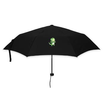 Dinoklasse Klassentier Dinosaurier - Regenschirm (klein) - Schwarz - Vorne