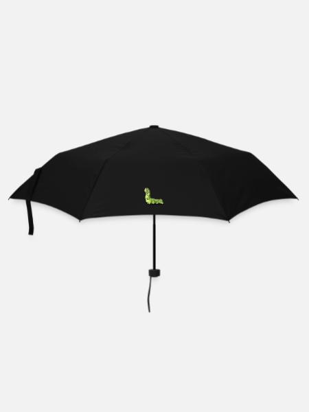 Raupe - Regenschirm (klein) - Schwarz