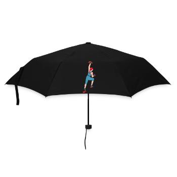 Klettern, Boulder, Sportklettern, Kletterwand Top - Regenschirm (klein) - Schwarz - Vorne