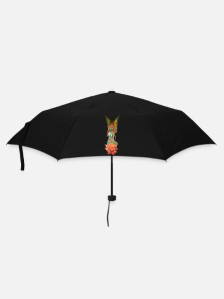 Enchanting elf from a lotus flower - Umbrella (small) - black