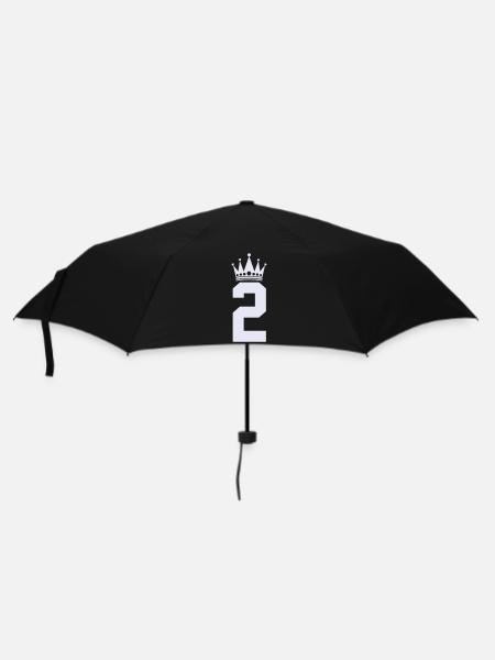 2_krone - Regenschirm (klein) - Schwarz