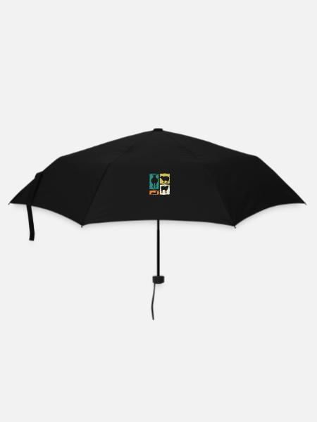 Schäfer Schaf - Regenschirm (klein) - Schwarz