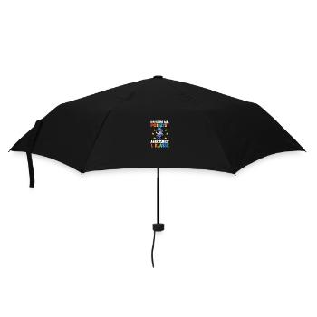 Policeman First Grade School Enrollment Schoolchild - Umbrella (small) - black - Front