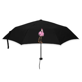 Arc à cheveux de flamant rose - Parapluie standard - noir - Devant