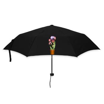 Flowers - Umbrella (small) - black - Front