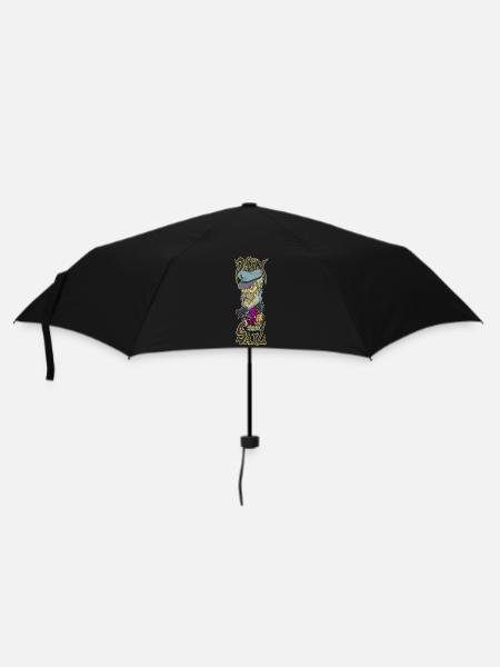 Dunkles Segel II - Regenschirm (klein) - Schwarz