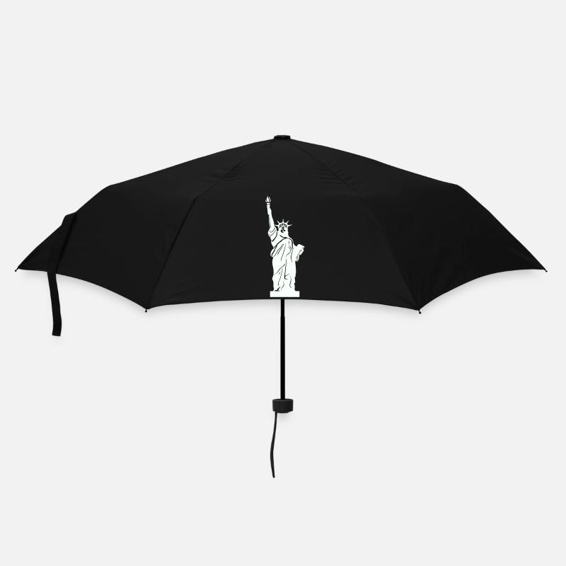 freiheitsstatue - Regenschirm (klein) - Schwarz