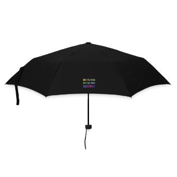 Don't Mind - Regenschirm (klein) - Schwarz - Vorne