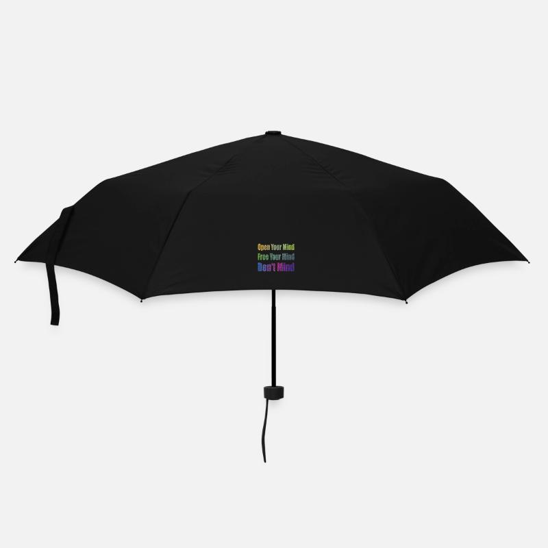 Don't Mind - Regenschirm (klein) - Schwarz