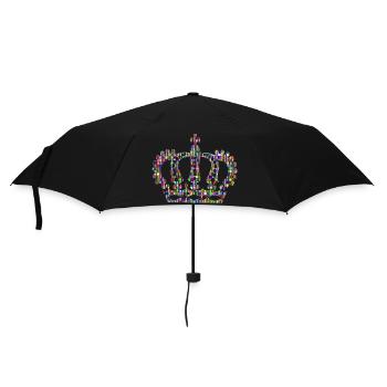 Rainbow Colorful Crown - Umbrella (small) - black - Front