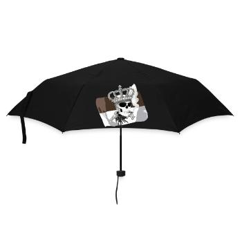 Fanshirt - Regenschirm (klein) - Schwarz - Vorne