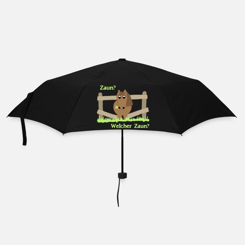 Unschuldiges Pony - Regenschirm (klein) - Schwarz