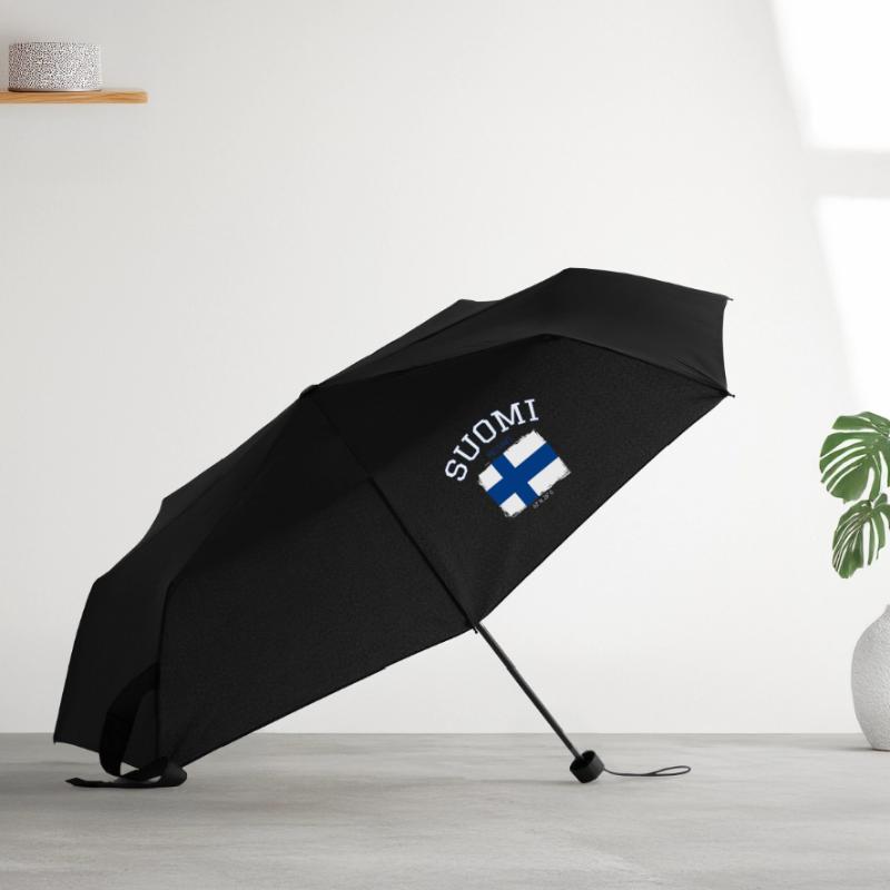 Drapeau de la Finlande avec référence à Helsinki Parapluie standard