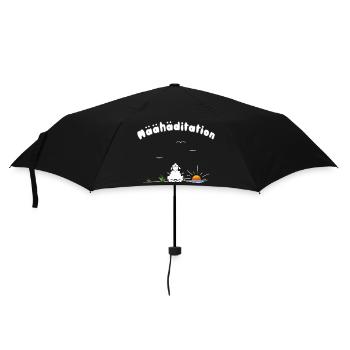 Meditation - Regenschirm (klein) - Schwarz - Vorne