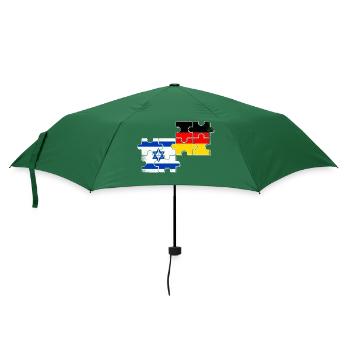 Israël Allemagne Drapeau Israélien Allemand - Parapluie standard - vert bouteille - Devant
