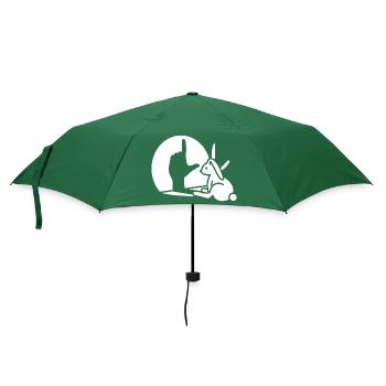 Rabbit Shadow Hand, LOSER Sign Loser - Umbrella (small) - bottlegreen - Front