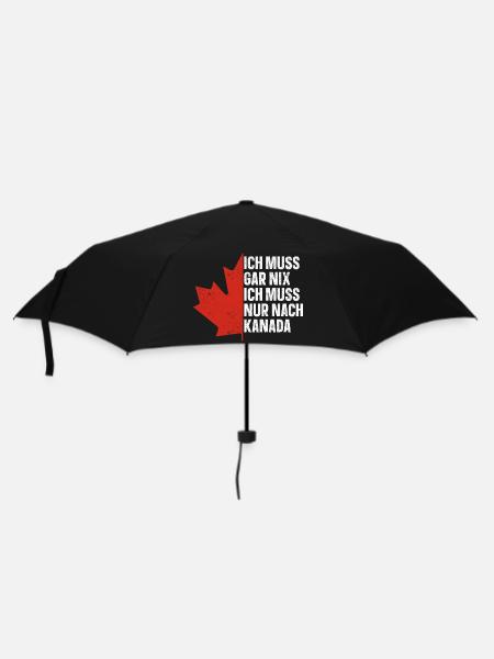 Kanada - Regenschirm (klein) - Schwarz