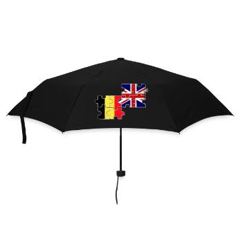 Belgique Grande-Bretagne Drapeau Belge Britannique - Parapluie standard - noir - Devant