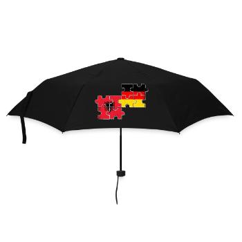 Albania Germany Flag Albanian German - Umbrella (small) - black - Front