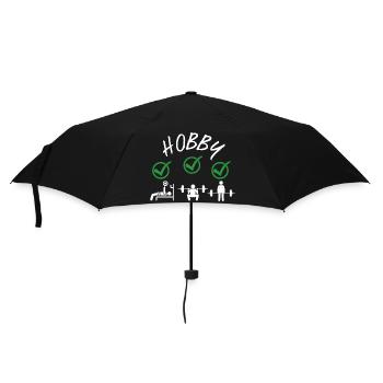 Gym Deadlifts Workout love - ma déroute de fitness de passe-temps - Parapluie standard - noir - Devant