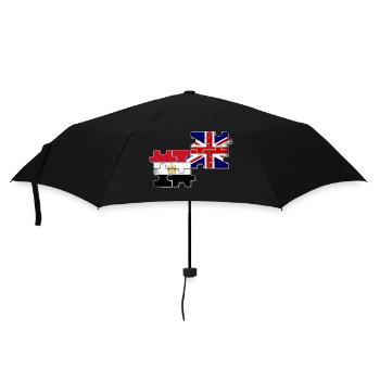 Egypt Great Britain Flag Egyptian British - Umbrella (small) - black - Front