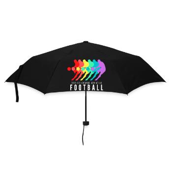 Tous les Chemins Mènent au Football - Parapluie standard - noir - Devant