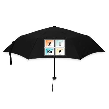 Virus | Periodic Table of Elements - Umbrella (small) - black - Front