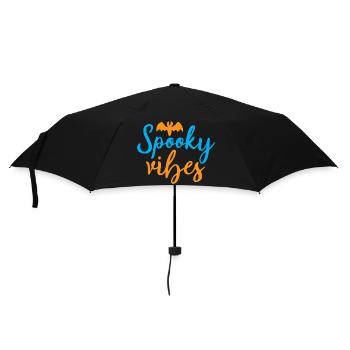 Spooky vibes- halloween humor - Umbrella (small) - black - Front