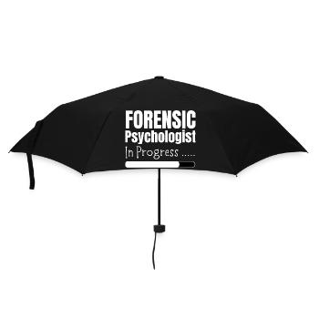 Forensic Psychologist In Progress - Umbrella (small) - black - Front