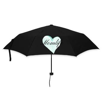 Momlife - Regenschirm (klein) - Schwarz - Vorne