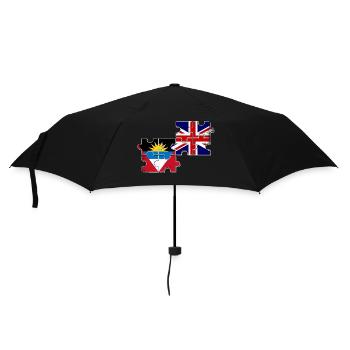 Antigua und Barbuda Großbritannien Flagge - Regenschirm (klein) - Schwarz - Vorne